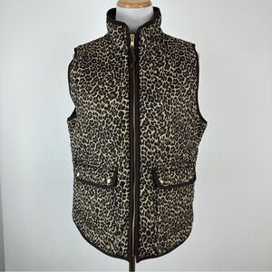 J. Crew Factory Animal Print Vest Size Medium